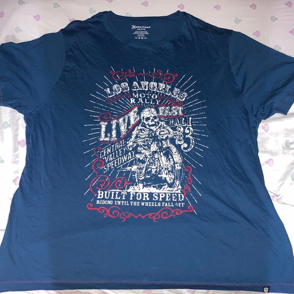 Notorious Men's Blue Graphic T-Shirt